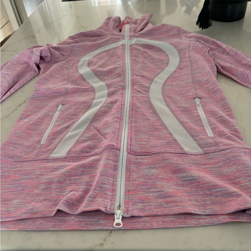 LULuLemon athletica Pink and White Hoodie